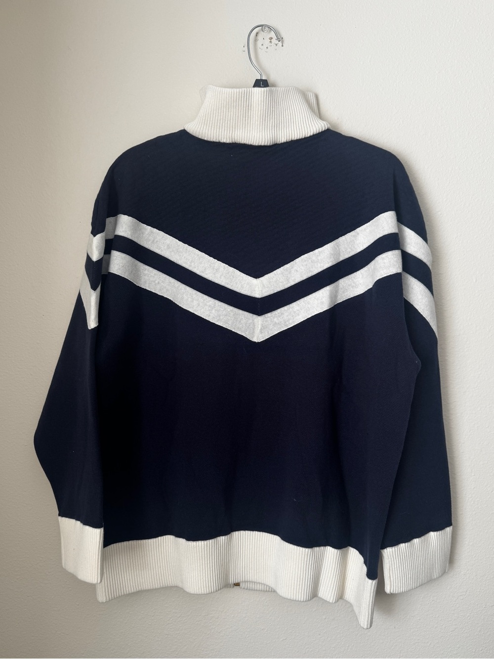 Knitted Sailor Blouson LV zip up sweater - Picture 2 of 3